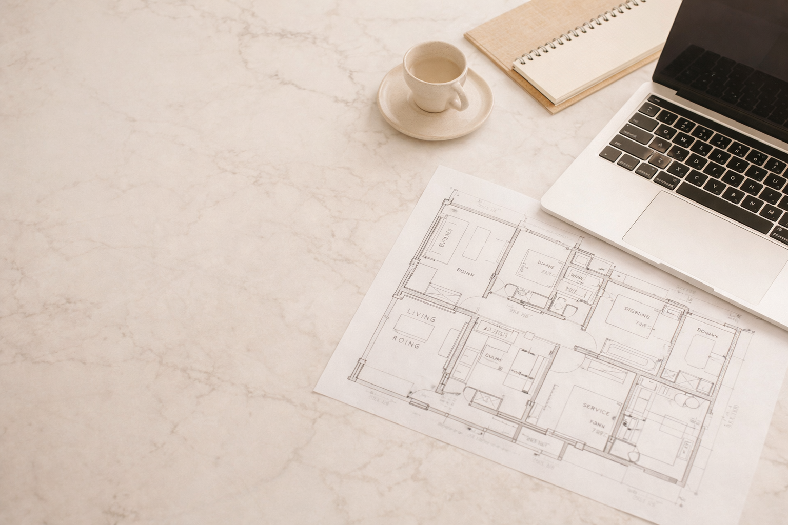 Storage and carpentry floor plans reviewed by Space Commanders Singapore